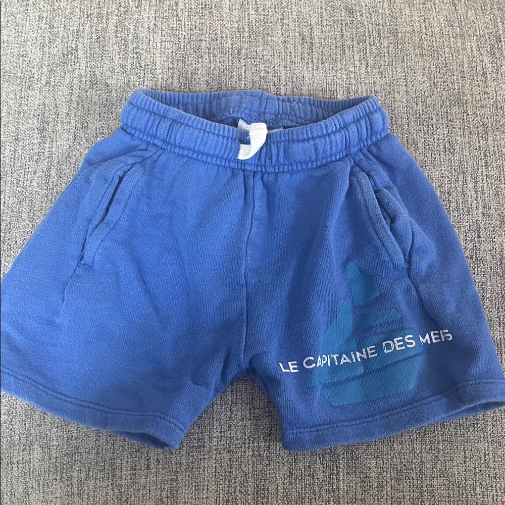 Zara Kids Blue Graphic Shorts 2t